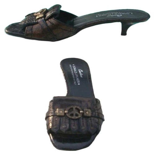 Donald pliner black metallic - donald,
