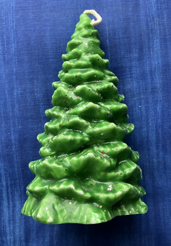 Christmas candle vintage - vintage, green