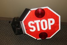 School Bus Stop Sign With Arm
