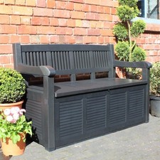 Garden storage bench 280l - storage,