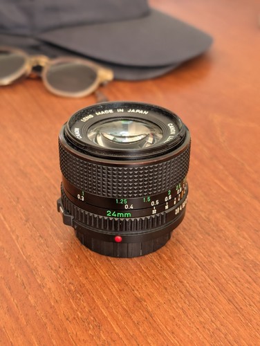Canon 24mm 8 wide angle - fd,