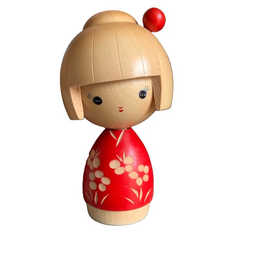 Japanese kokeshi wood - japanese, blonde