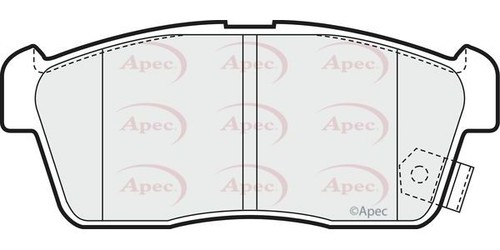 Apec front brake pad set - front,