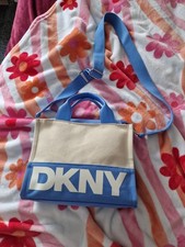 DKNY Tote Bag Blue And Beige