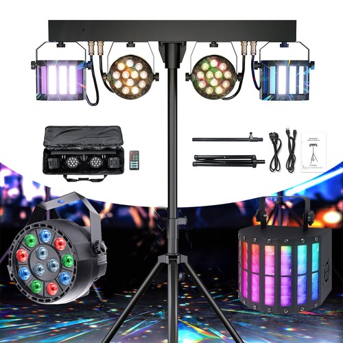 Led rgb lights with stand - led, dj