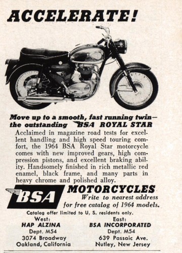 1964 bsa motorcycles - 1964,