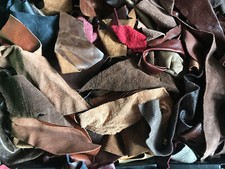 Leather hide offcuts scrap - offcuts,