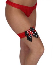 Christmas Red Garter Red With