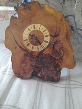 Solid Wood Carved Dragon Clock Takes 1 X A2 Battery Wall Hanging