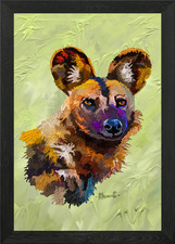 African Wild Dog Framed Wall