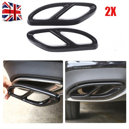 Black exhaust muffler tips - exhaust,