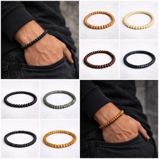 Wooden Bead Bracelet Elastic