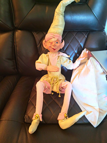 Winking elf doll figure - winking,