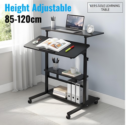 Mobile standing desk - desk, height