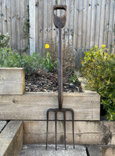 Vintage Heavy Duty Griffin Strapped Garden Manure Fork Allotment Digging Tool