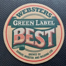 Websters Beer Mat Uk Cat No