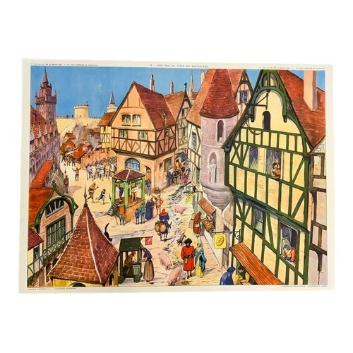 Vintage french school poster - vintage,