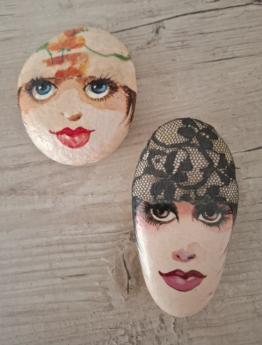 Two unique artist - signed, hand