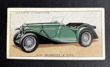 John Player & Sons Motor Cars Cigarette Card #29 M.G. Magnette N Type