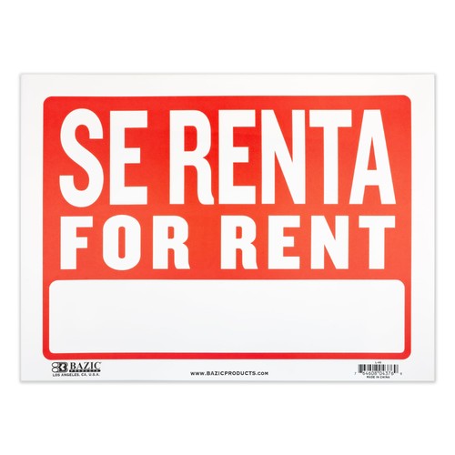 Bazic se renta - se, sign