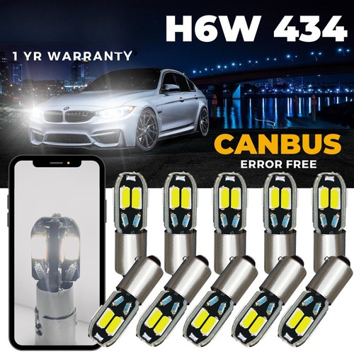 H6w bax9s led white - h6w,