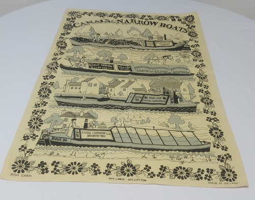 Vintage irish cabin tea - cabin, towel