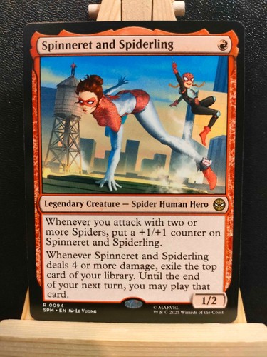 Spinneret and spiderling - spinneret,