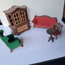 Vintage Playmobil Victorian Mansion House Living Room Furniture 1989