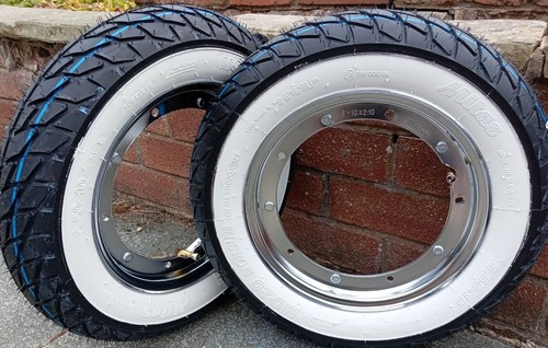 Vespa italian chrome split - chrome,