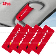 4x Red Car Interior Decor Roof