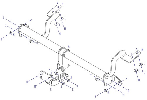 Towtrust fixed flange - fixed,