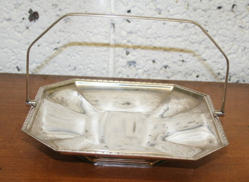 Vintage epns octagonal basket - octagonal,