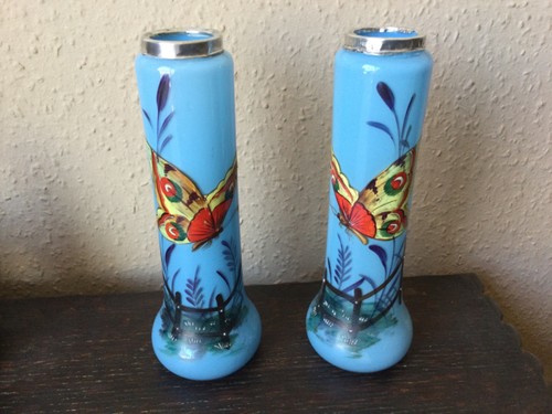 Pair vintage hand painted - hand,