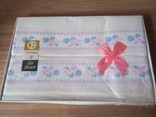 Vintage  Embroidered  Pink &