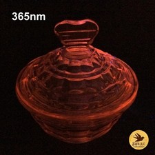 Vintage Art Deco pink glass