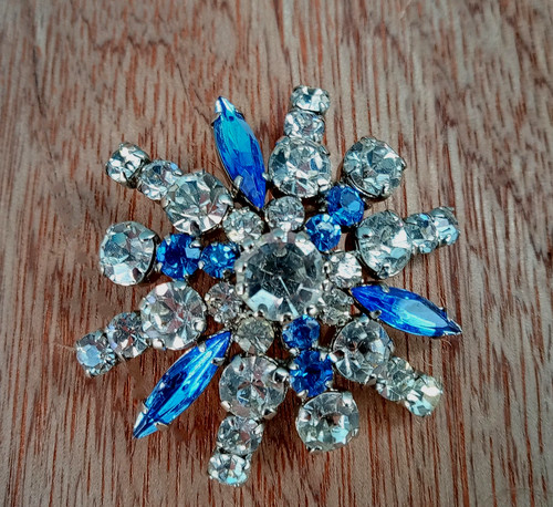 Vintage brooch diamante - vintage,