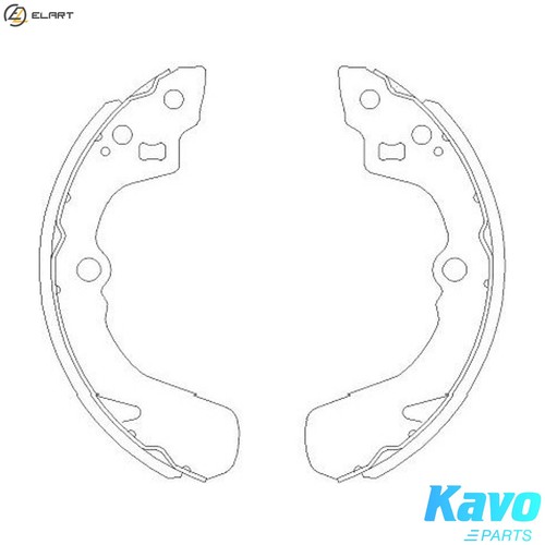 Brake shoe set kbs - kbs-8905, for