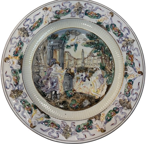 Capodimonte decorative plate - capodimonte,