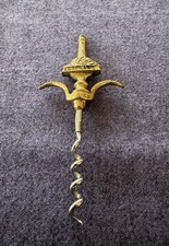 Vintage Brass Corkscrew Wine