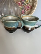 Pair of Handmade Pottery Mugs