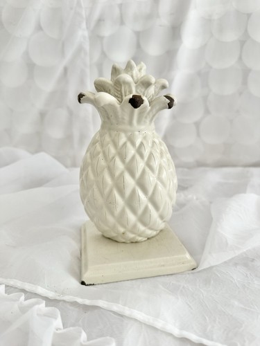 Cast iron pineapple doorstop - cast,