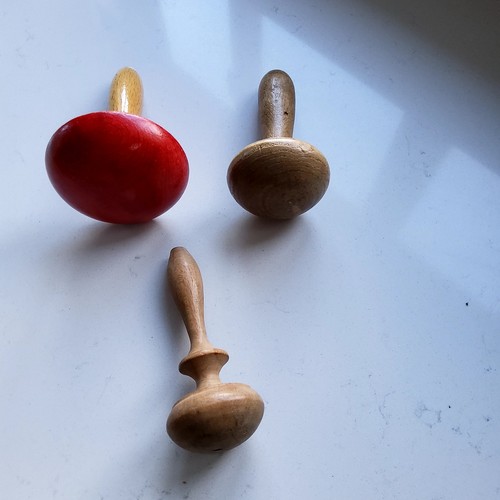 Darning mushrooms vintage - darning, x3