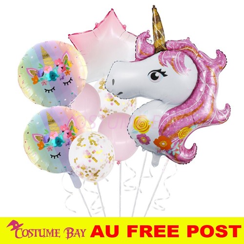 Unicorn foil balloons set - foil,