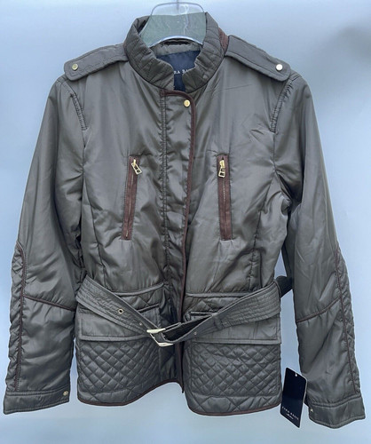 Zara khaki quilted short - khaki, coat