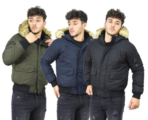 Mens parka jacket - parka, fur