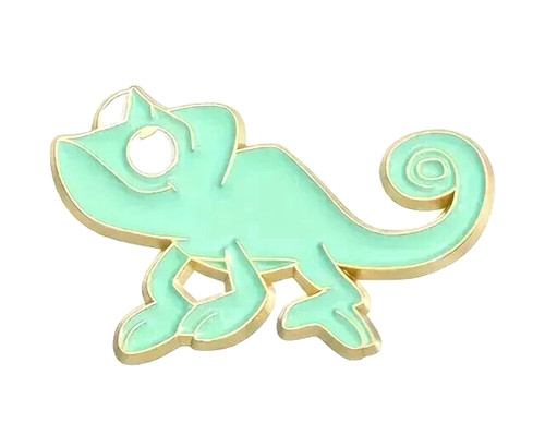 Lizard enamel brooch - lizard, pin