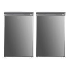 Freestanding Under Counter Larder Fridge & Freezer Set, Inox, Igenix IGFRX