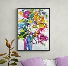 John Lewis Anna Cher 'Summer Memories' Framed Canvas Print 84 x 64cm - Multi A