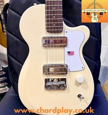 🌟NEW🌟 Harmony Juno Standard Electric~ Pearl White Gold Foil P90 + Mono Case!
