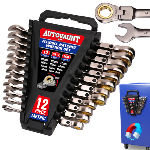12pc ratcheting spanner wrench - 12pc,